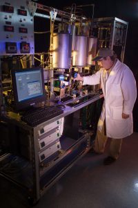 Nazim Murodov in a hydrogen lab