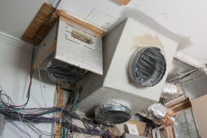 air conditioning duct tests in the manufactured housing lab, photo