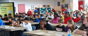 Students at the Middle School Science Bowl, photo