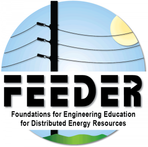 FEEDER (Foundations for Engineering Education for Distributed Energy Resources) logo