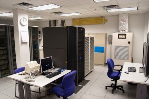 Computer room with large servers