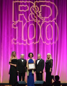 Group who won the R&D 100 award on stage