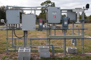Auxiliary test site power control boxes