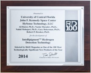 Photo of the R&D 100 award