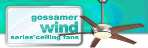 gossamer wind ceiling fan and logo