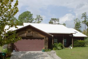 Dave Chasar's Home with a white metal roof