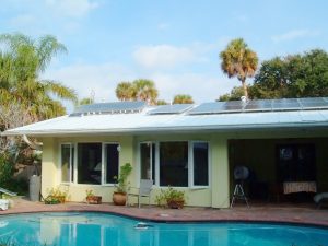 Danny Parker's House with solar panels on the roof