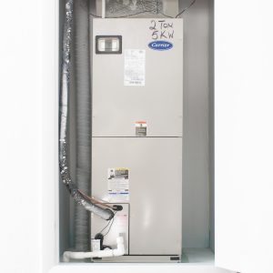 Air handler inside a house part of an HVAC system