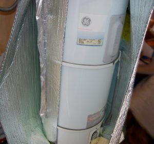 electric water heater with foil wrap insulation