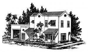 sandstone villa building plan image