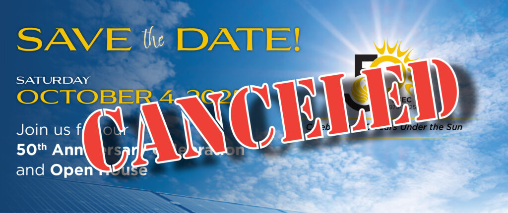 CANCELED: Florida Solar Energy Center® FSEC® 50th Anniversary Celebration and Open House. Saturday, October 4, 2025. FSEC 1975-2025 Celebrating 50 Years Under the Sun.